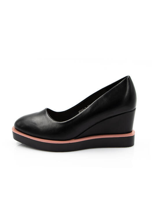 Туфлі жіночі чорні екошкіра каблук стійкий демісезон від виробника 3M