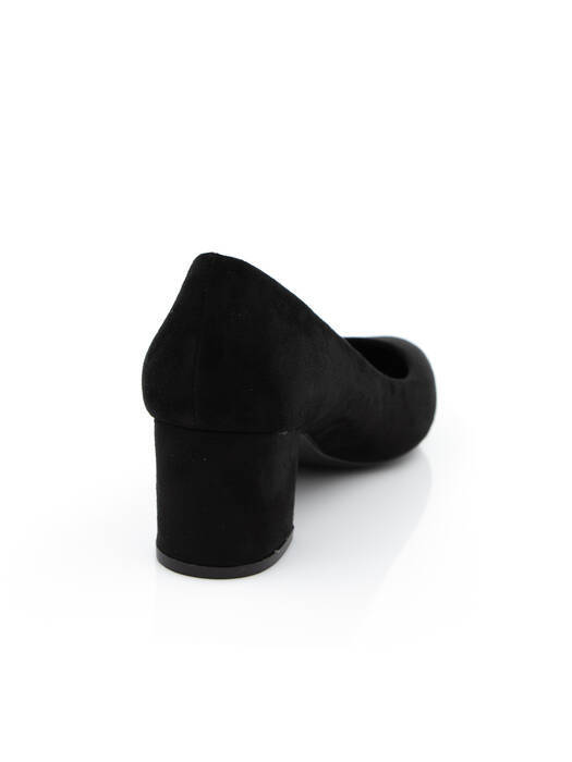 Туфли женские черные экозамша каблук устойчивый демисезон от производителя AM вид 1