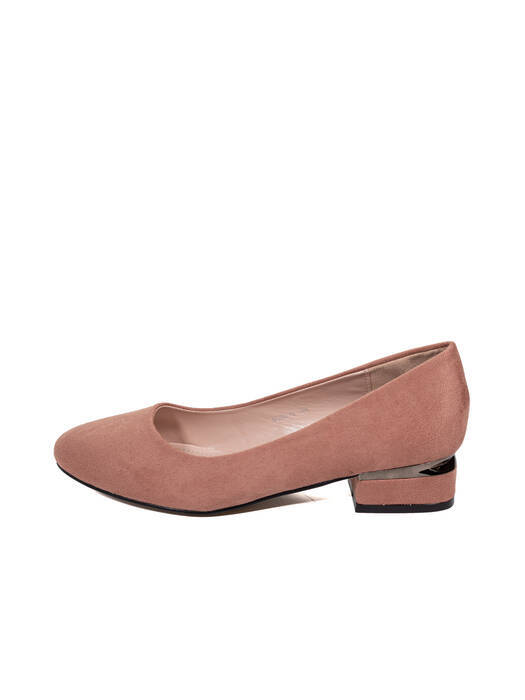 Туфли женские розовые экозамша каблук устойчивый демисезон от производителя 5M