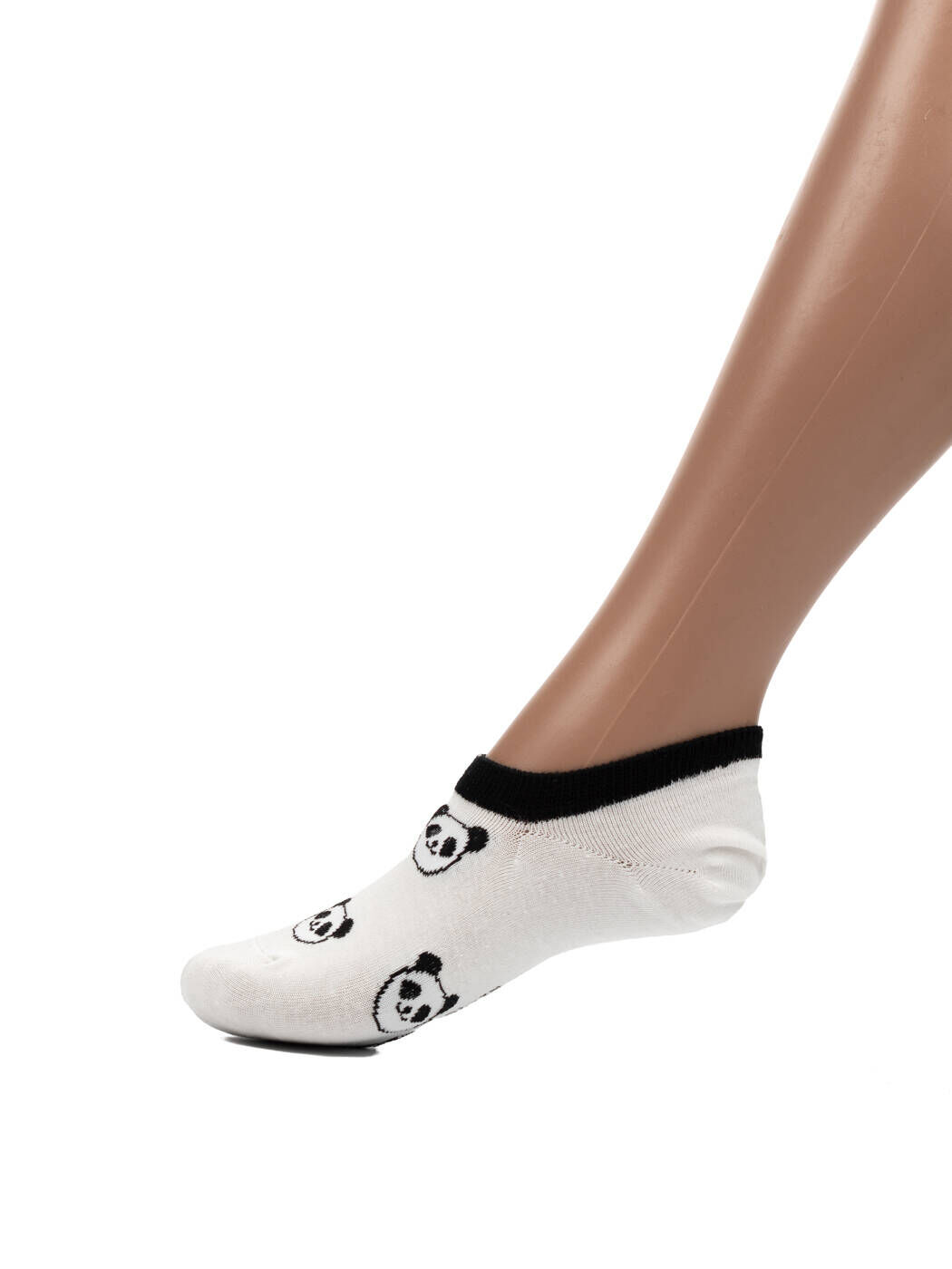 Носки 10 штук женские черно-белые Шууган ультракороткие вид 3