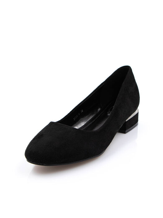 Туфли женские черные экозамша каблук устойчивый демисезон от производителя 3M вид 0