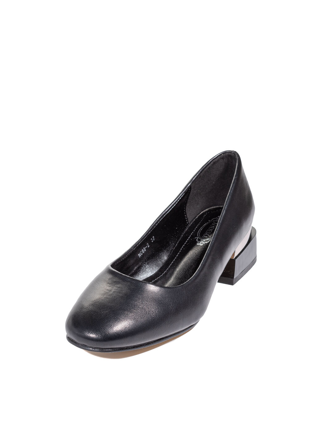 Туфли женские черные экокожа каблук устойчивый демисезон от производителя 2M вид 1