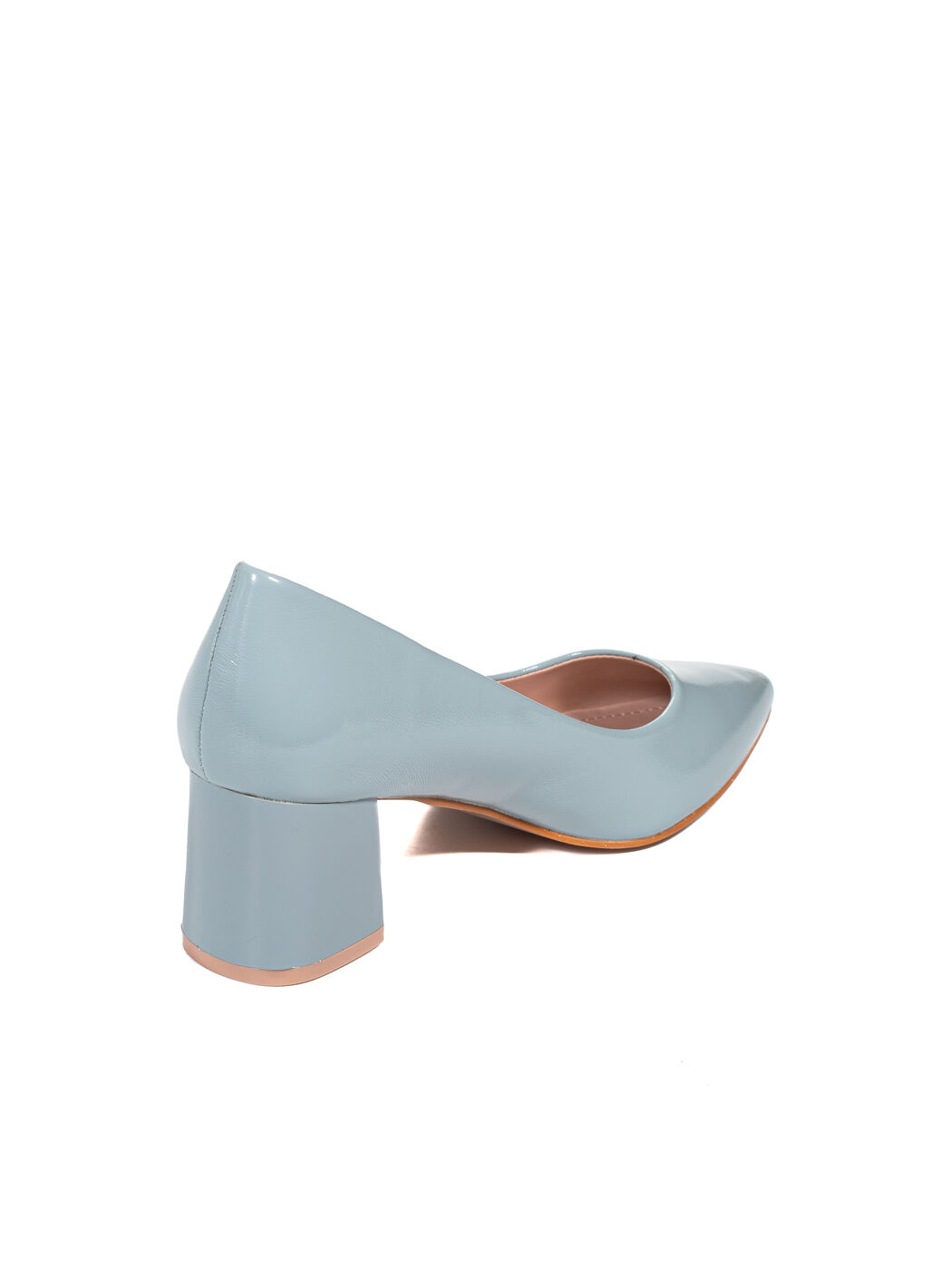 Туфли женские голубые искусственный лак каблук устойчивый демисезон от производителя 6M вид 1