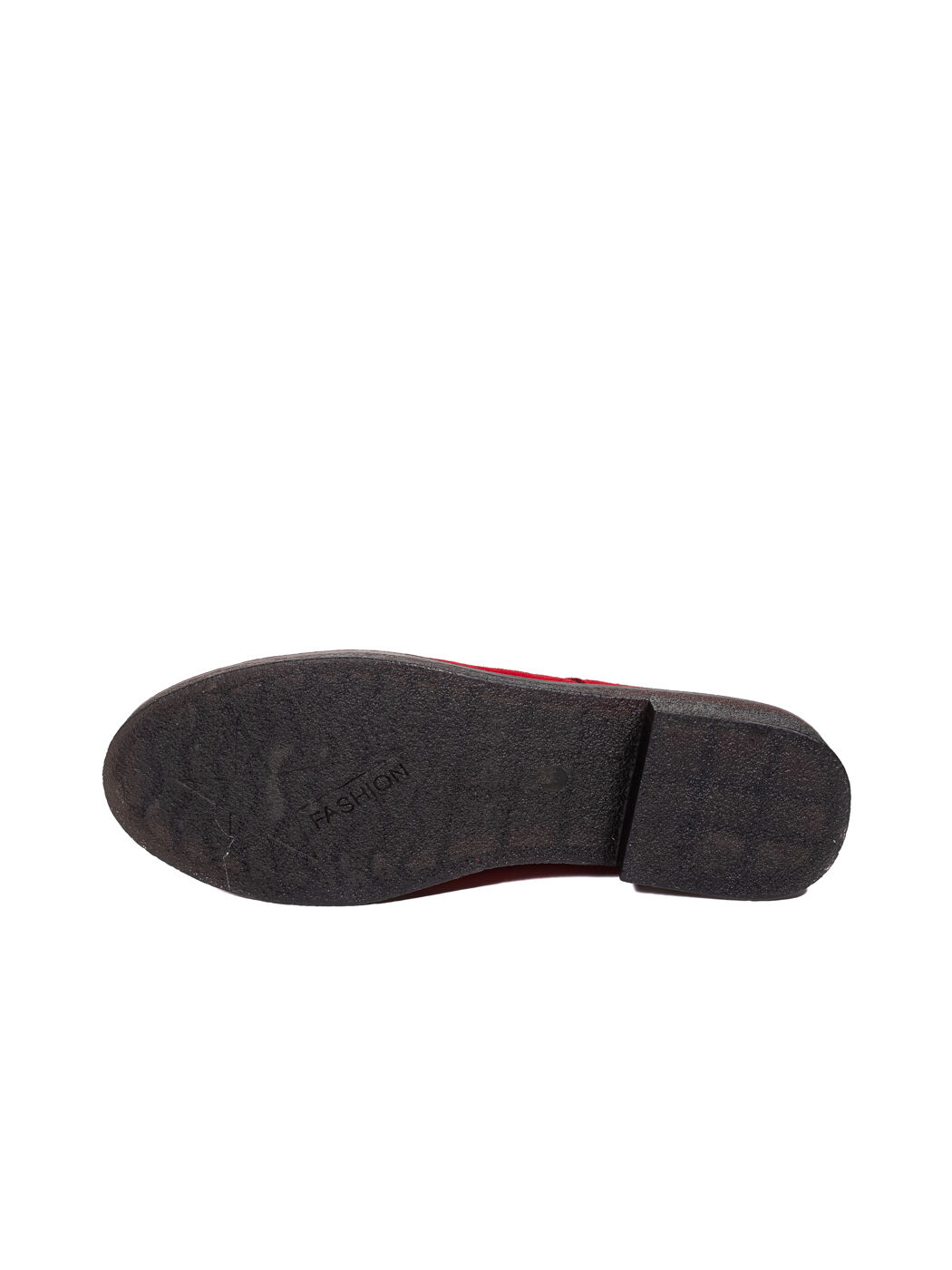 Туфли Oxfords женские красные экозамша каблук устойчивый демисезон 10M вид 1
