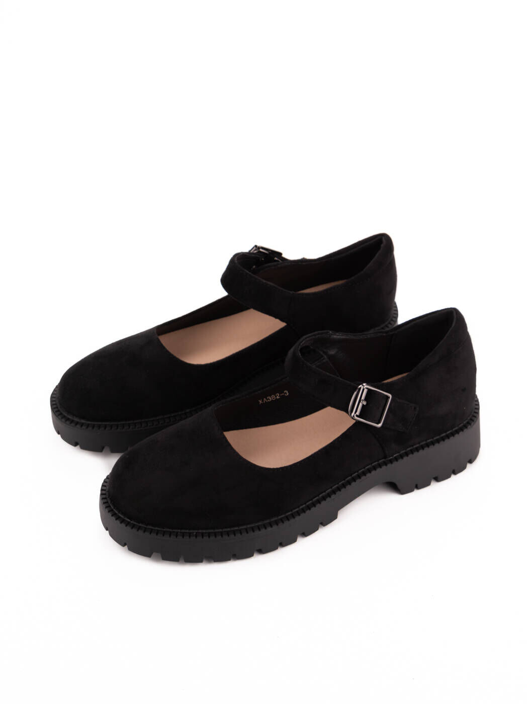 Туфлі жіночі чорні екозамша демісезон 3М