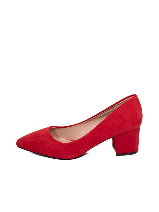 Туфли женские красные экозамша каблук устойчивый демисезон от производителя BM