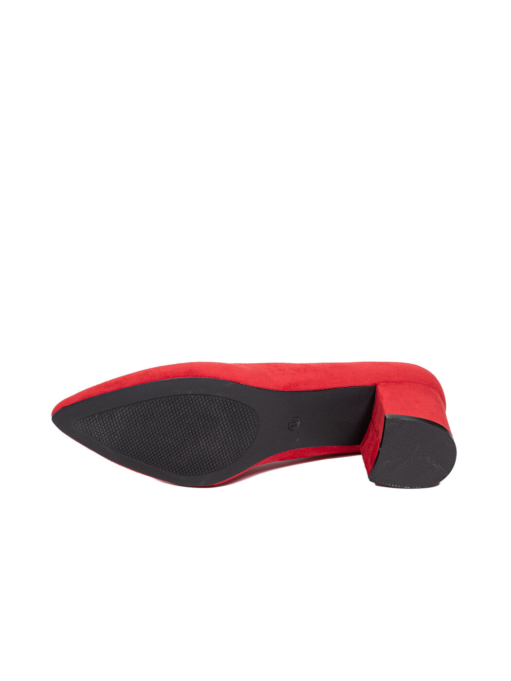 Туфли женские красные экозамша каблук устойчивый демисезон от производителя BM вид 2