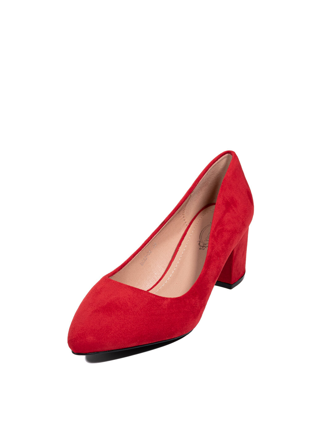 Туфли женские красные экозамша каблук устойчивый демисезон от производителя BM вид 0