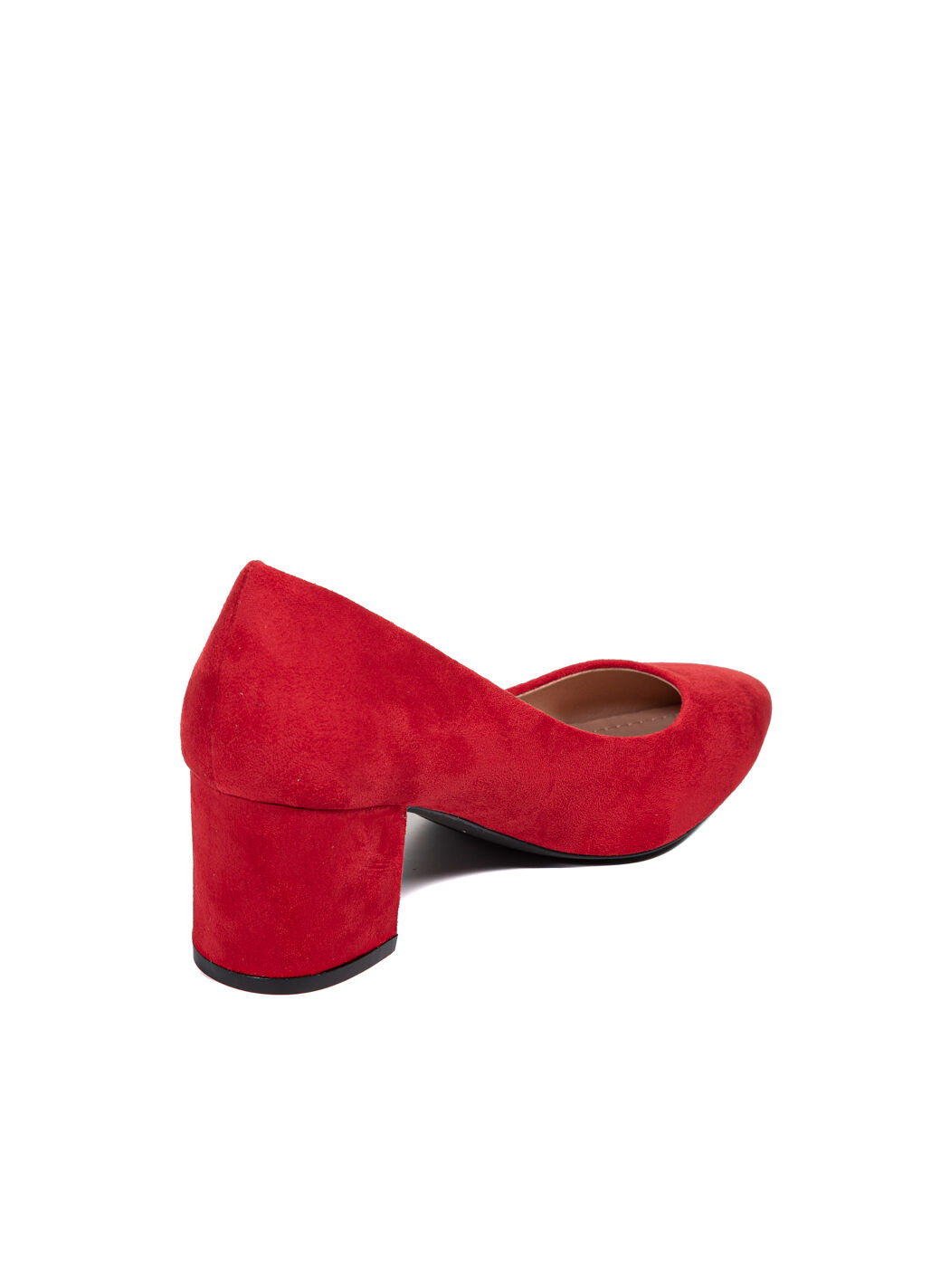 Туфли женские красные экозамша каблук устойчивый демисезон от производителя BM вид 1