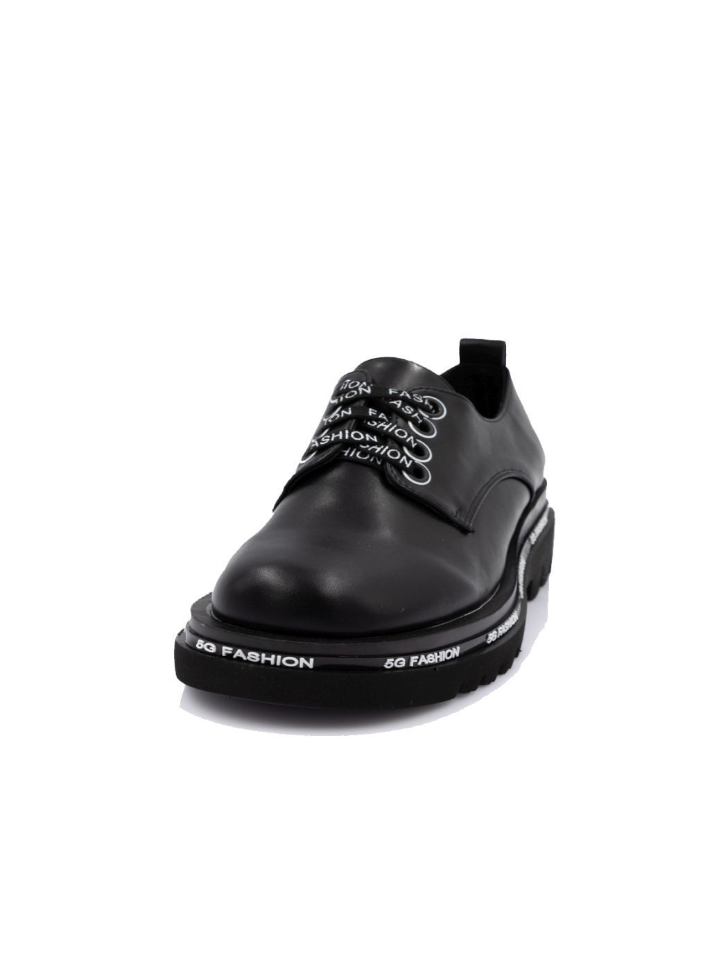 Туфли Oxfords женские черные экокожа демисезон от производителя 1M вид 0