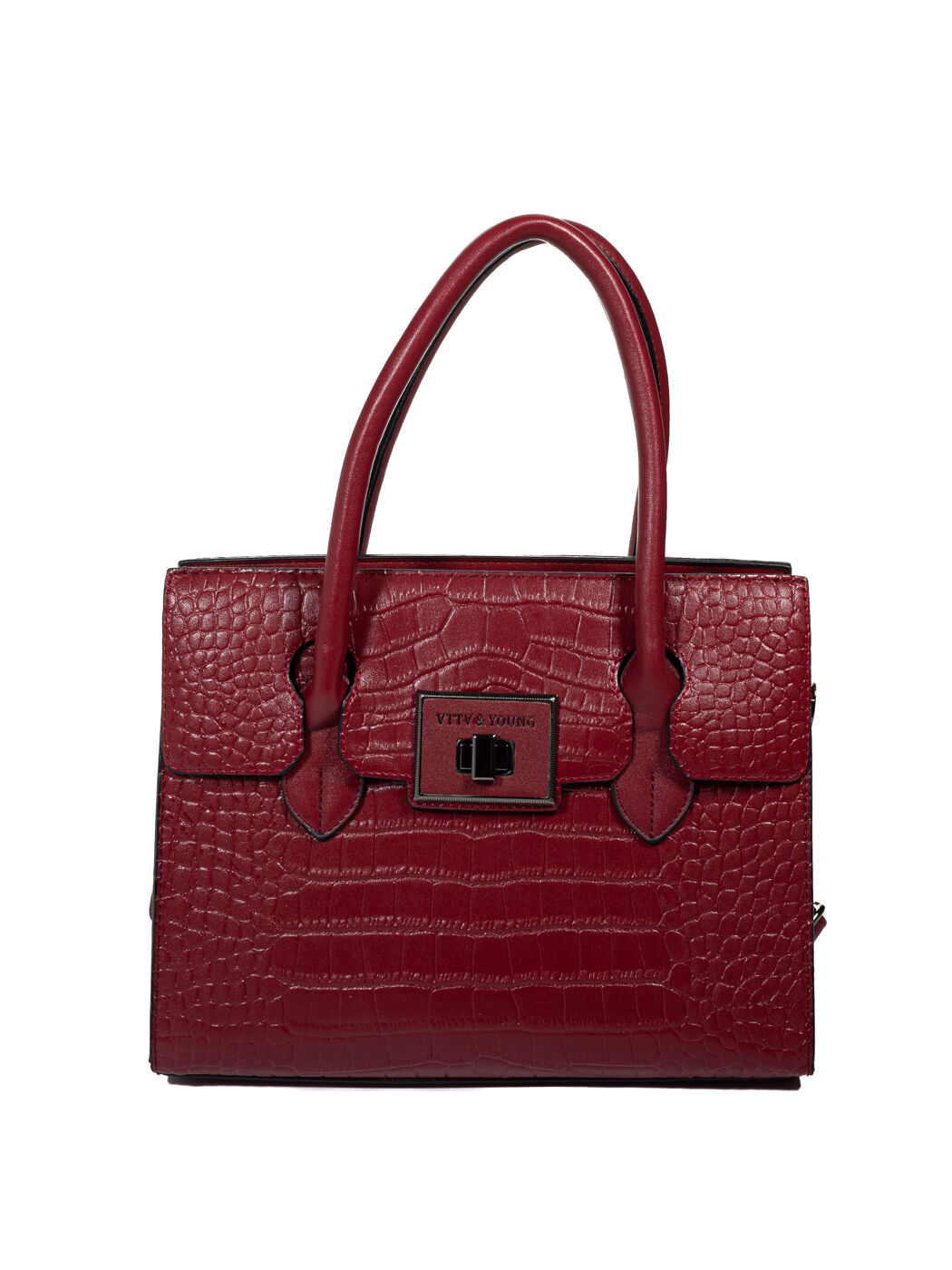 Сумка женская красная экокожа 2708-wine-red_M