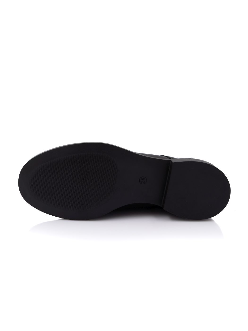 Туфли Oxfords женские черные экокожа каблук устойчивый демисезон 21M вид 2