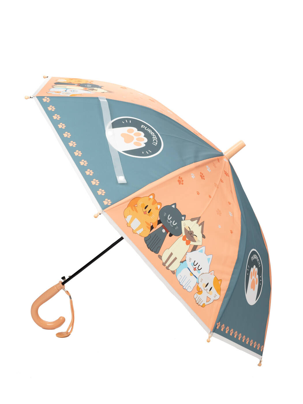 Зонт детский оранжевый Коты