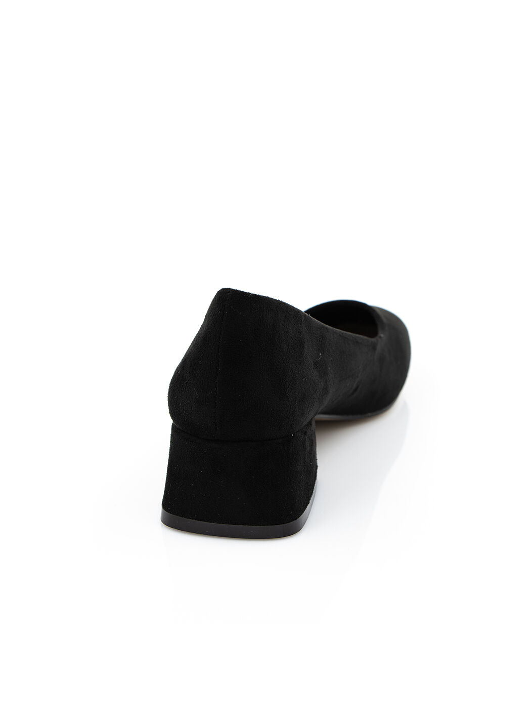 Туфли женские черные экозамша каблук устойчивый демисезон от производителя 1M вид 1
