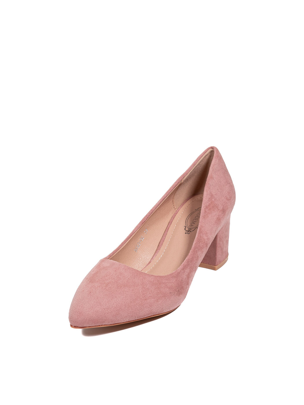 Туфли женские розовые экозамша каблук устойчивый демисезон от производителя CM вид 0