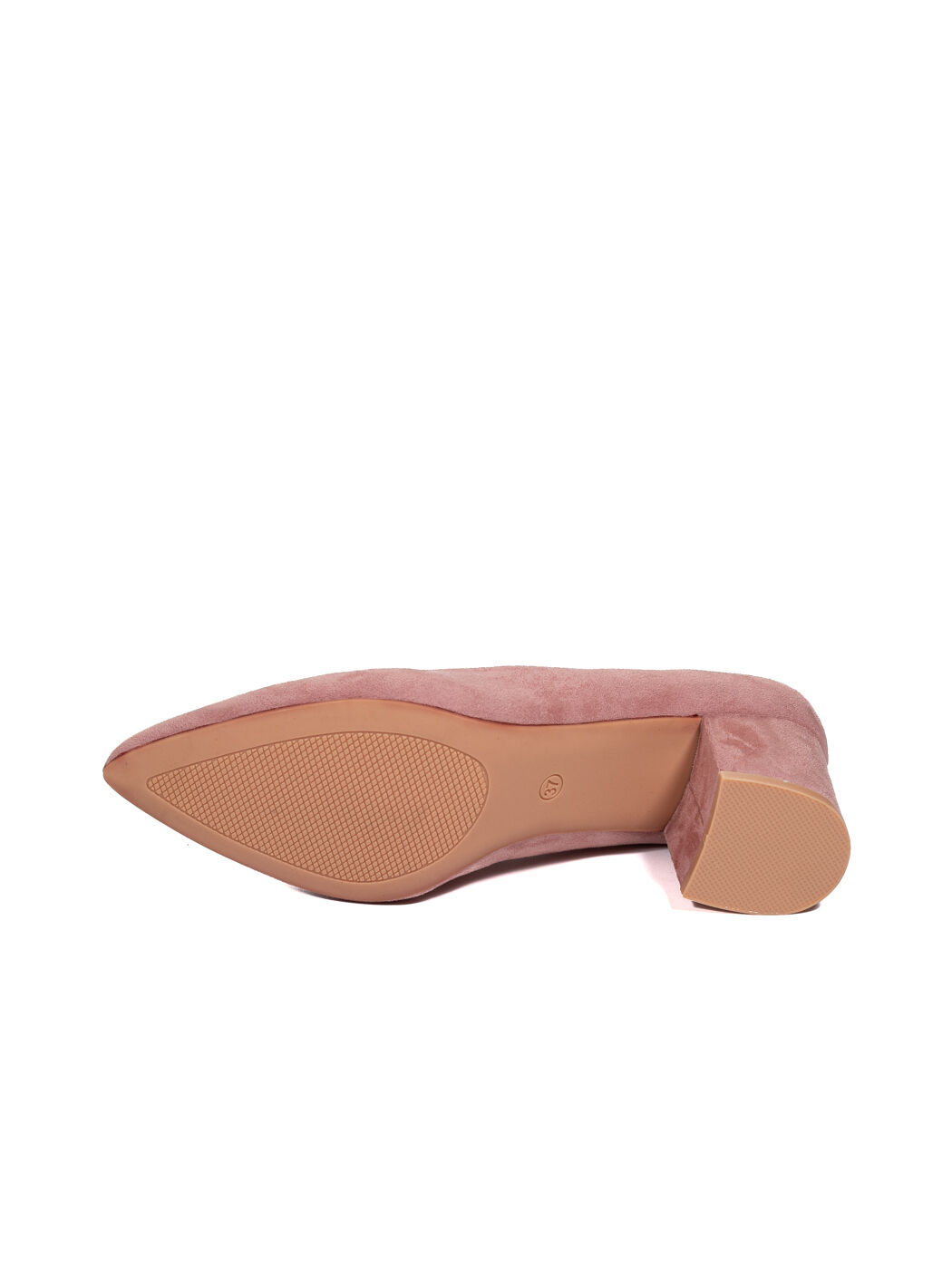 Туфли женские розовые экозамша каблук устойчивый демисезон от производителя CM вид 2