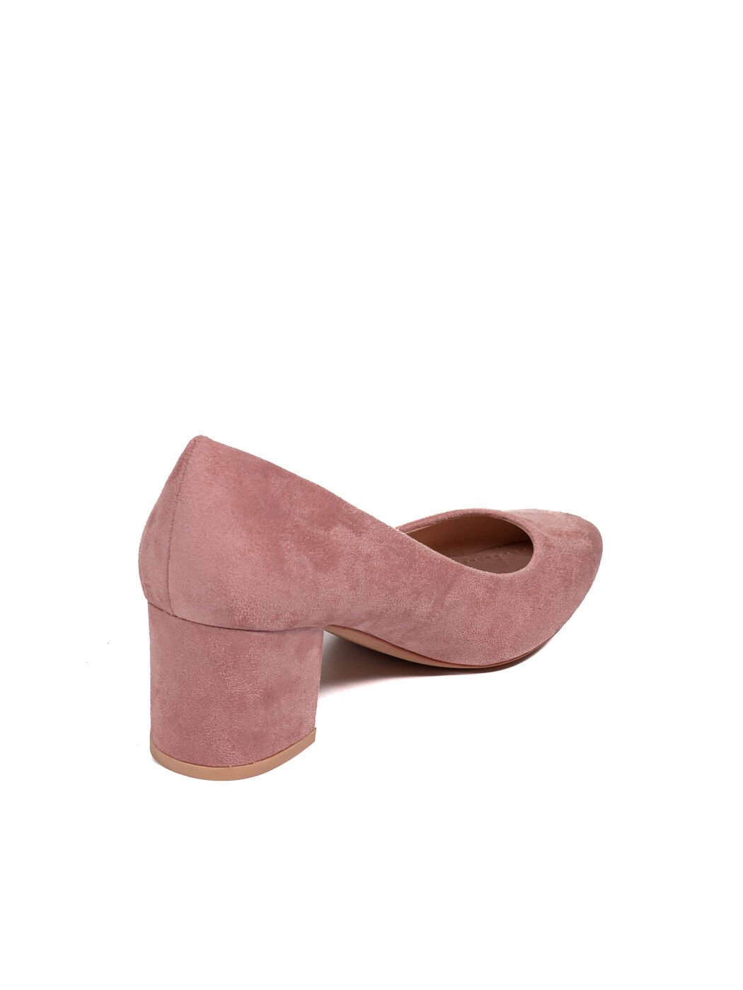 Туфли женские розовые экозамша каблук устойчивый демисезон от производителя CM вид 1