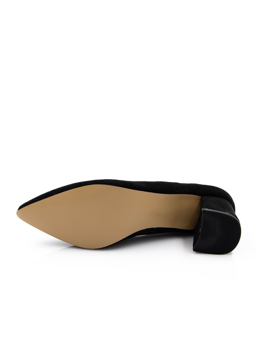 Туфли женские черные экозамша каблук устойчивый демисезон от производителя 8M вид 0