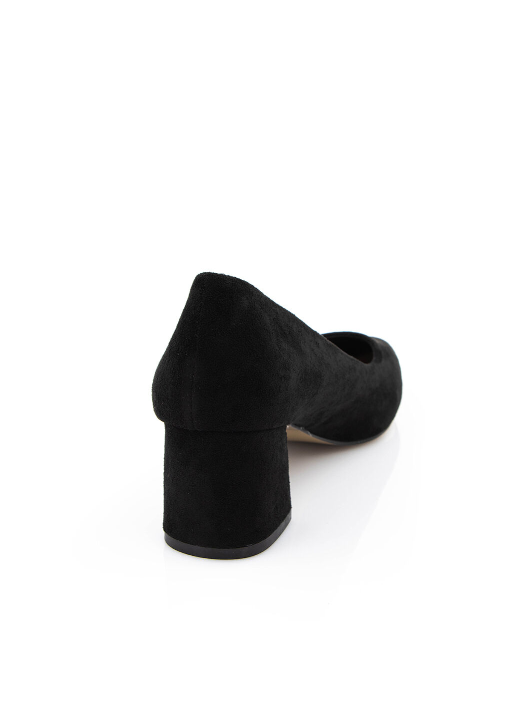 Туфли женские черные экозамша каблук устойчивый демисезон от производителя 8M вид 1