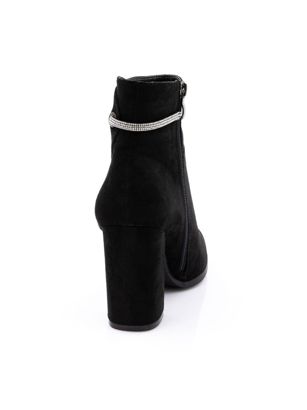 Ботинки женские черные экозамша каблук устойчивый демисезон от производителя BM вид 1