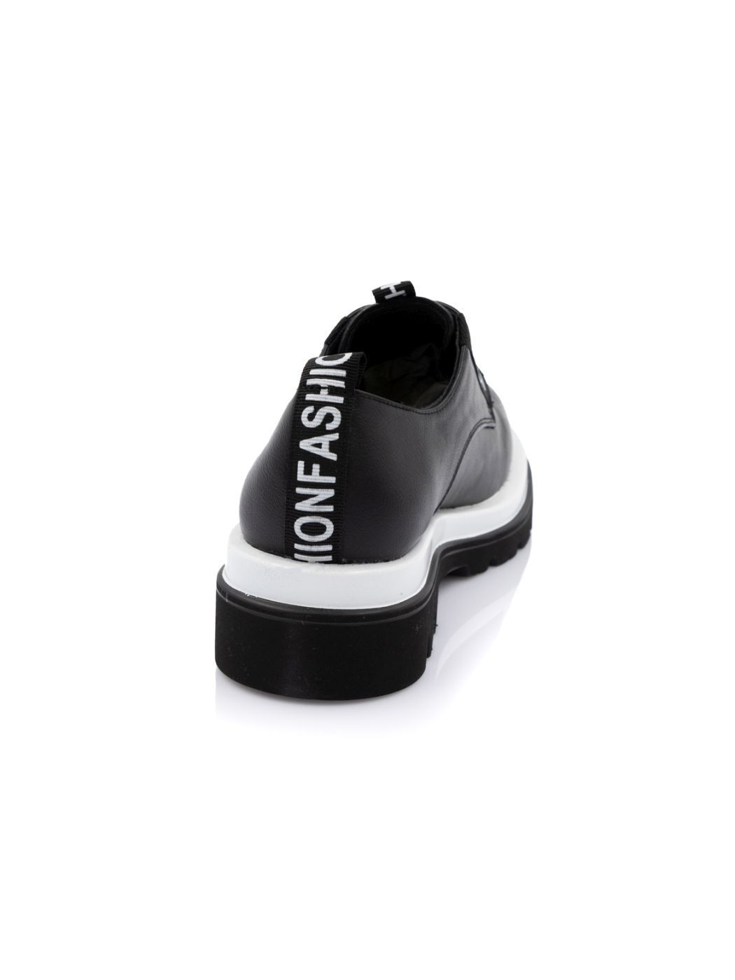 Туфли Oxfords женские черные экокожа демисезон от производителя 1M вид 1