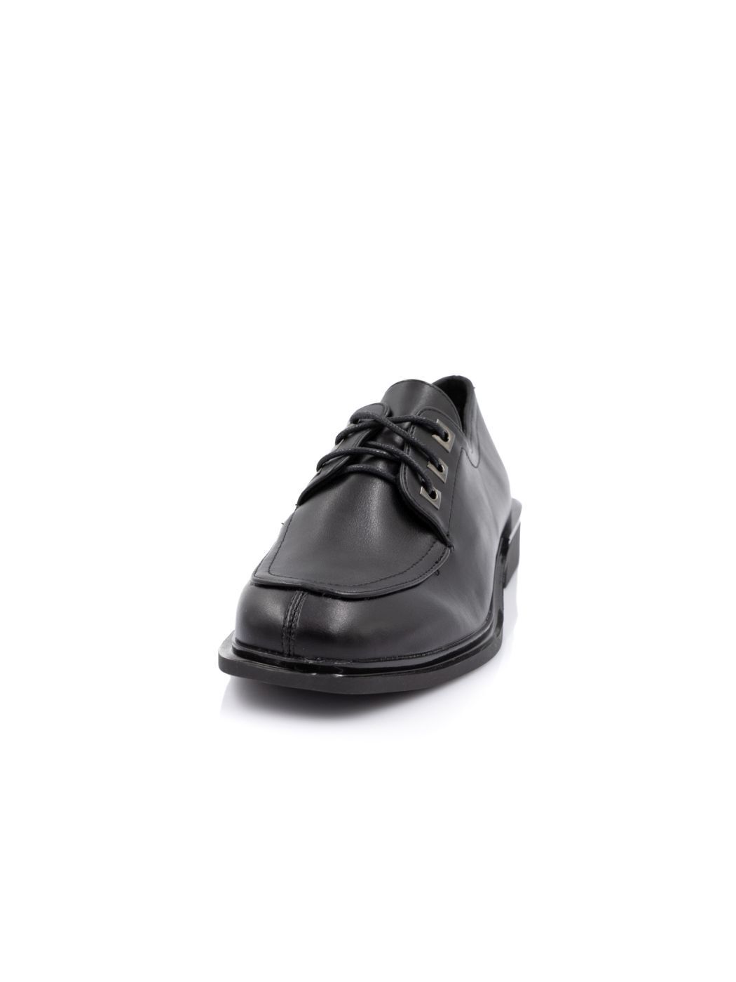 Туфли Oxfords женские черные экокожа каблук устойчивый демисезон 7M вид 2