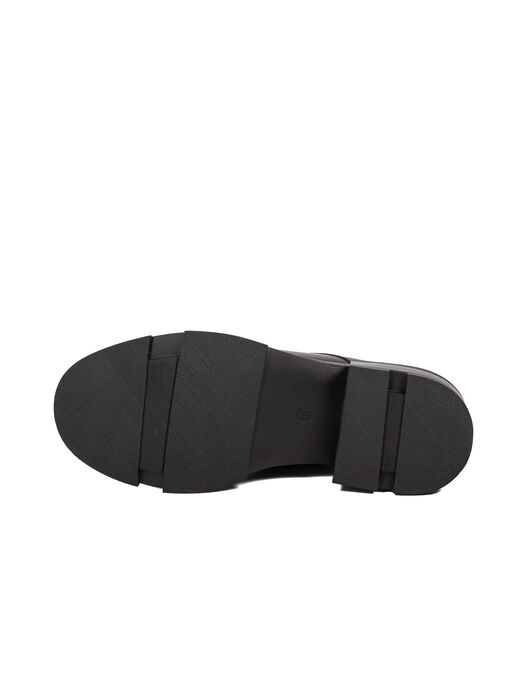 Туфли Oxfords женские черные экокожа каблук устойчивый демисезон 5M вид 1