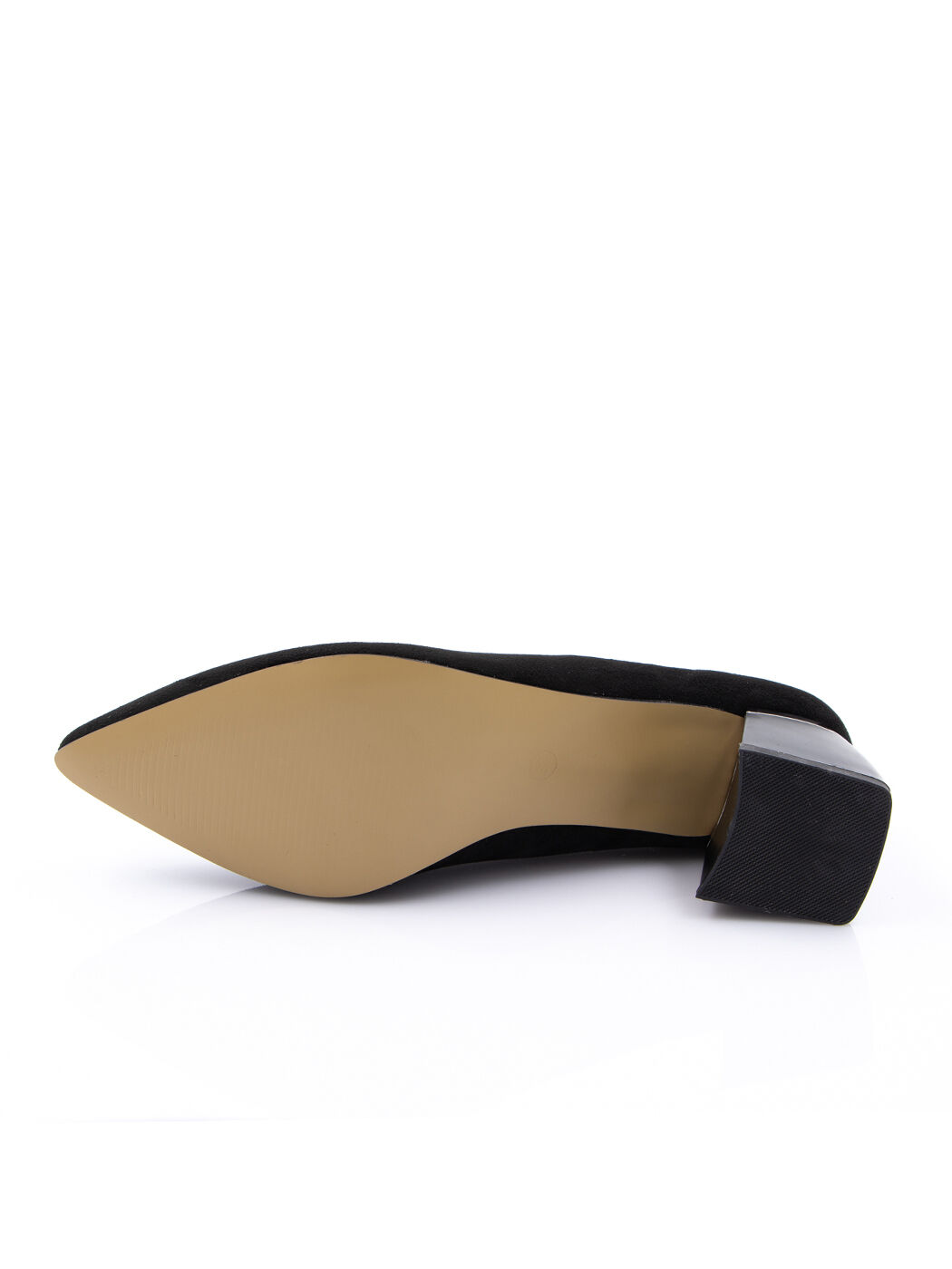 Туфли женские черные экозамша каблук устойчивый демисезон от производителя 7-B-M вид 2