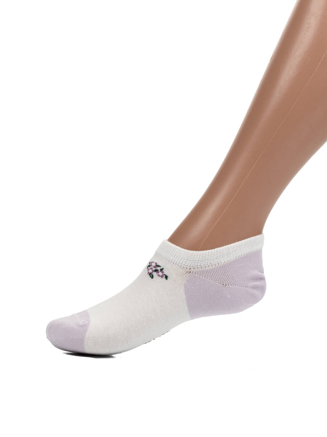 Носки 10 штук женские фиолетово-белые Шууган ультракороткие вид 0
