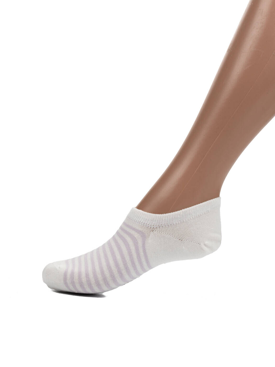 Носки 10 штук женские фиолетово-белые Шууган ультракороткие вид 1
