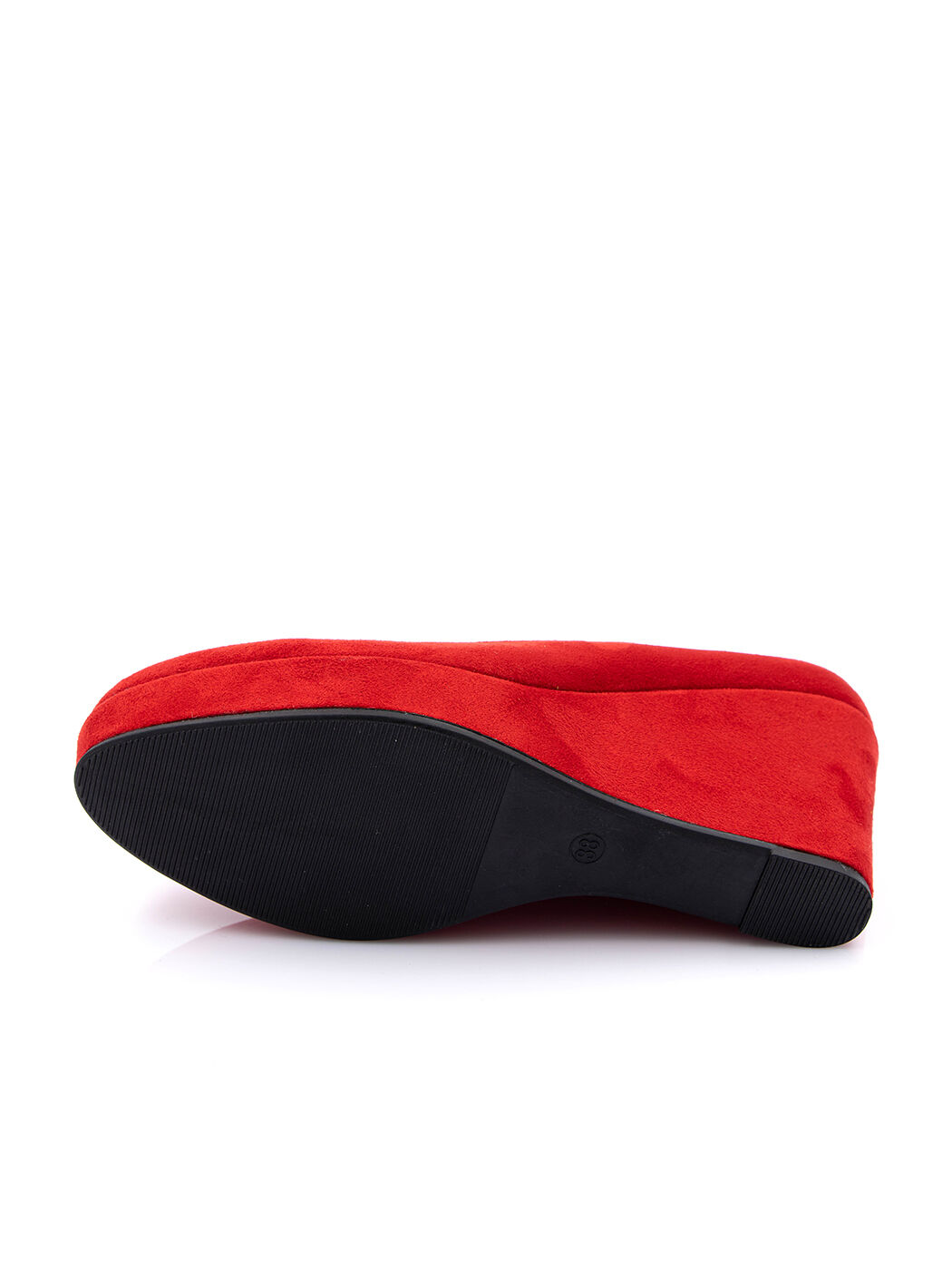 Туфли женские красные экозамша каблук устойчивый демисезон от производителя 4M вид 2