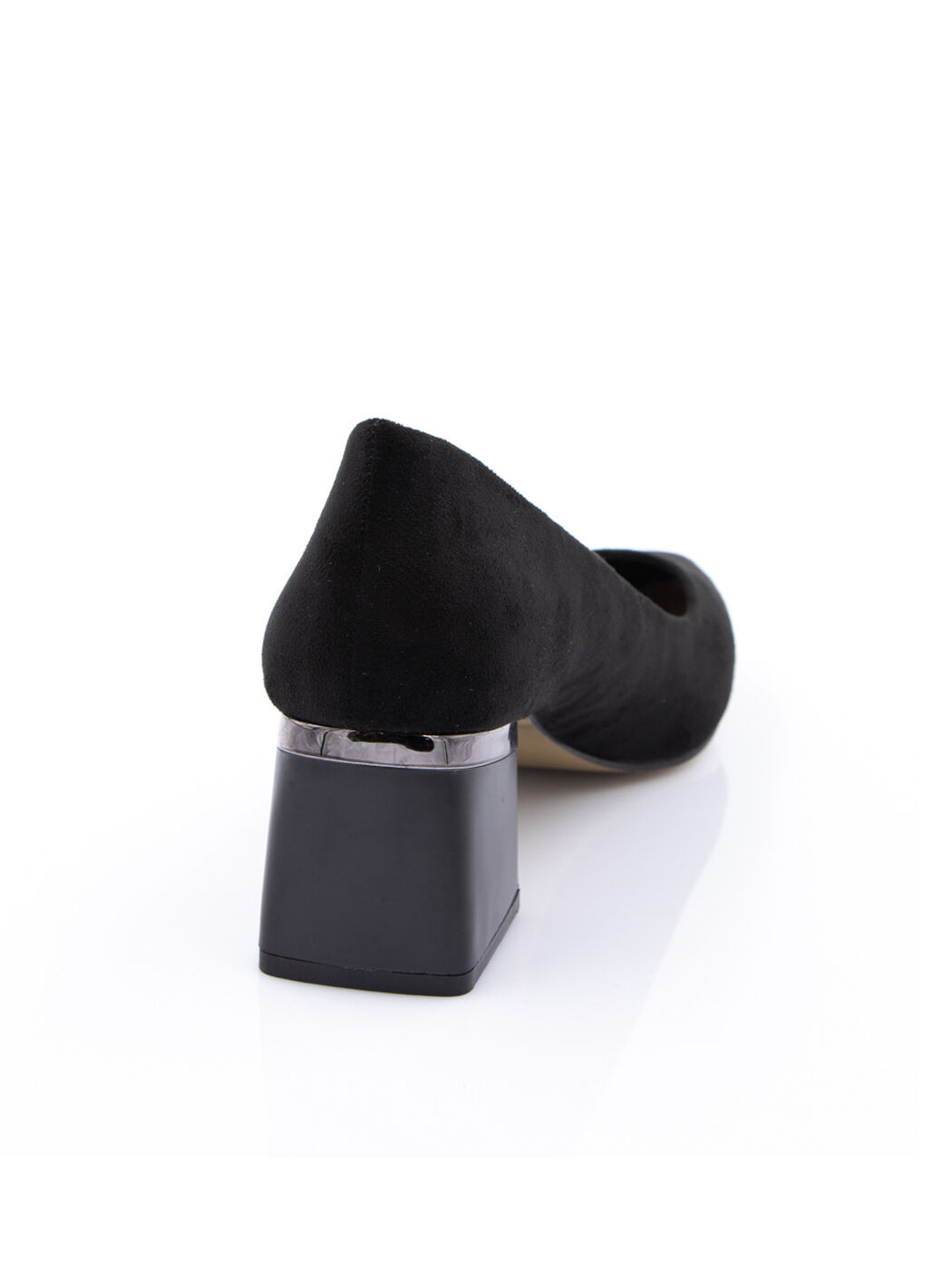 Туфли женские черные экозамша каблук устойчивый демисезон от производителя 7M вид 1