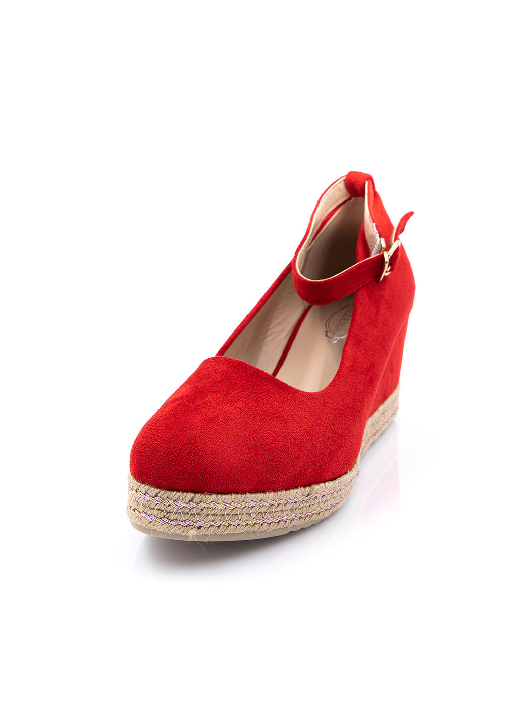 Туфли женские красные экозамша каблук устойчивый демисезон от производителя 4M вид 0