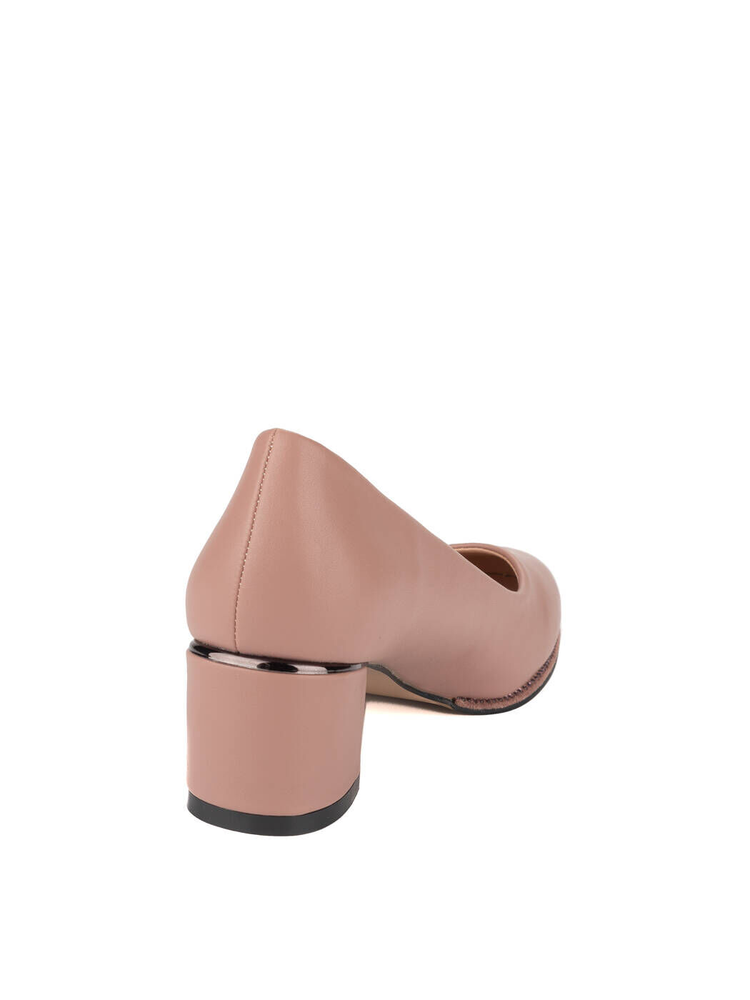 Туфли женские розовые экокожа каблук устойчивый демисезон GM вид 1