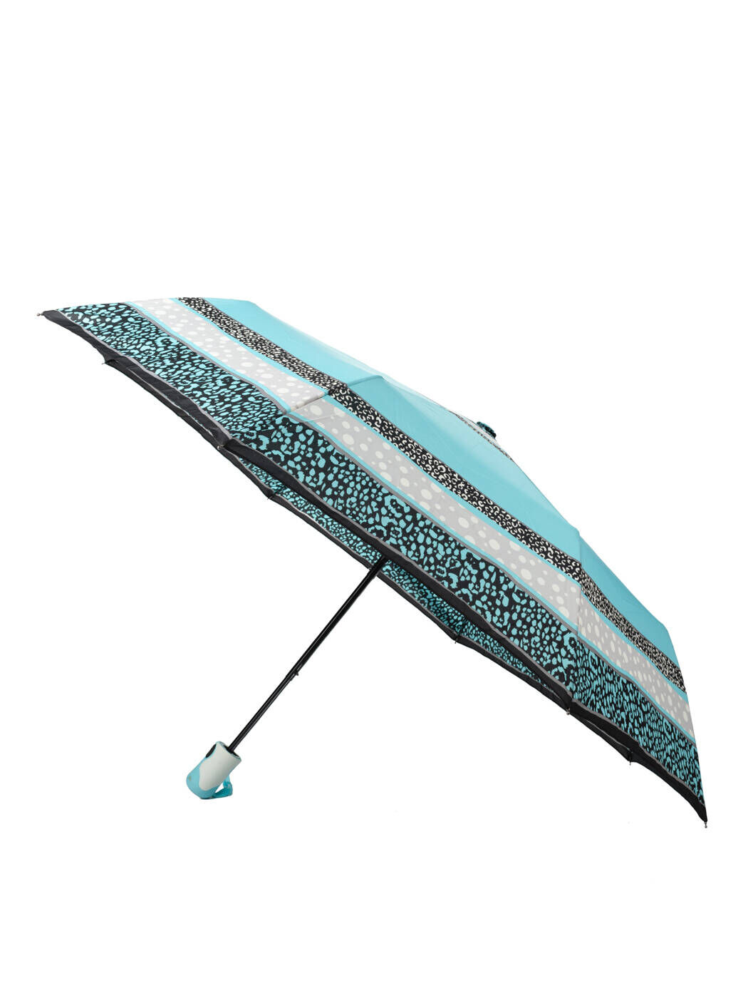 Зонт женский голубой полуавтомат