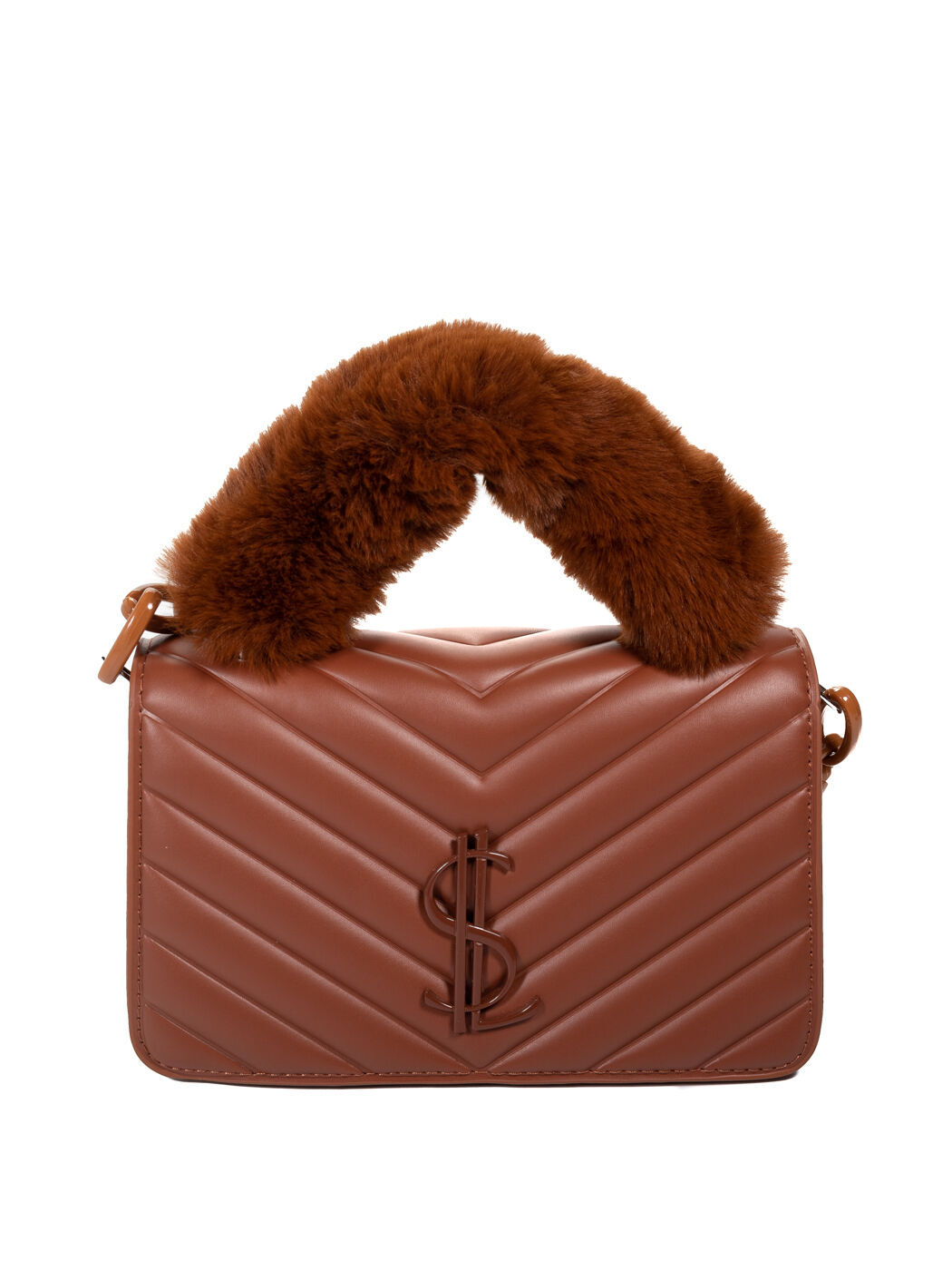 Клатч женский коричневый B6059_brown_M
