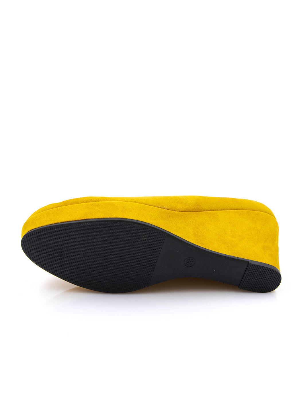 Туфли женские желтые экозамша каблук устойчивый демисезон от производителя 5M вид 1