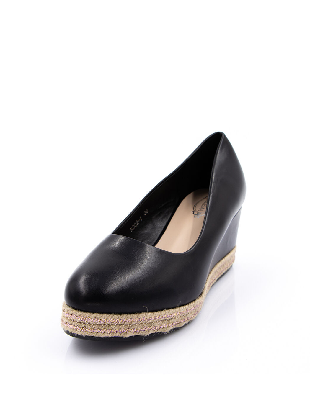 Туфли женские черные экокожа платформа демисезон от производителя 1M вид 0