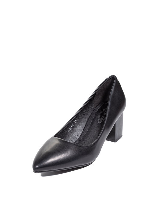 Туфли женские черные экокожа каблук устойчивый демисезон от производителя EM вид 0