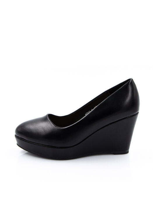 Туфли женские черные экокожа каблук устойчивый демисезон от производителя 6M