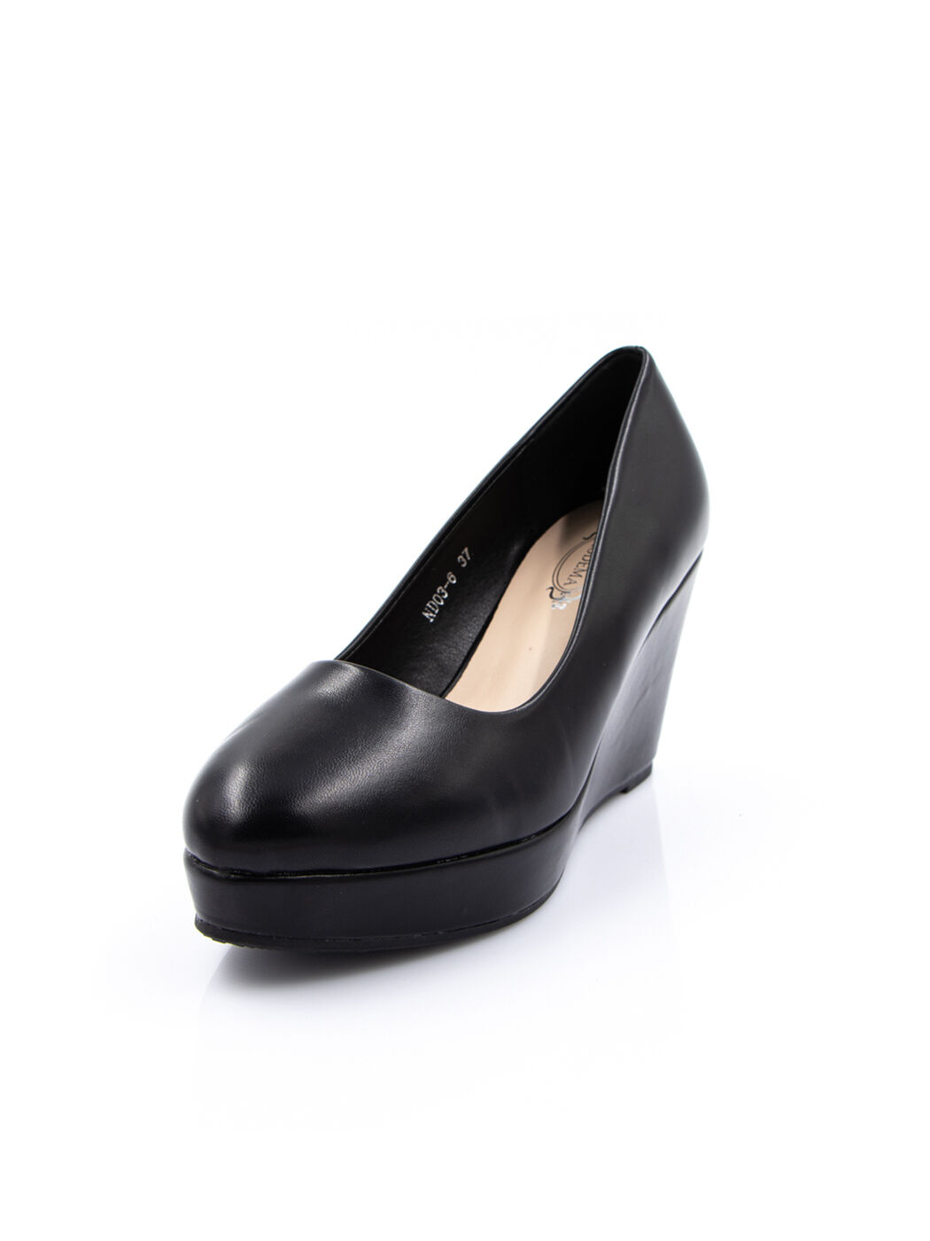 Туфли женские черные экокожа каблук устойчивый демисезон от производителя 6M вид 0