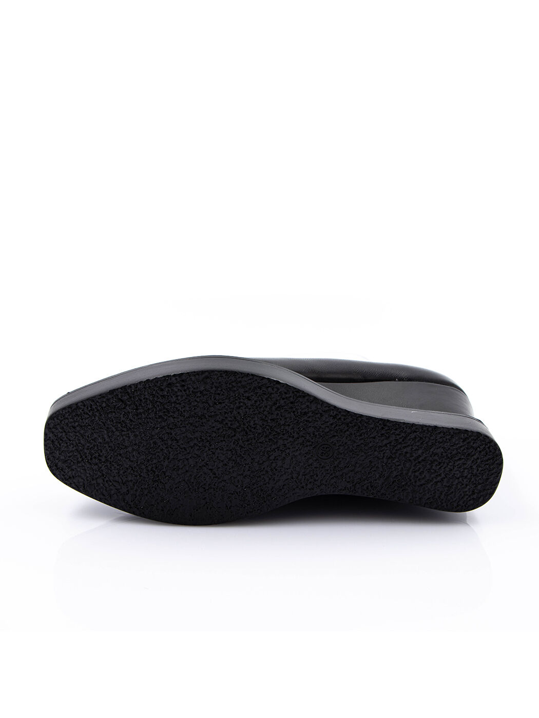 Туфли женские черные экокожа каблук устойчивый демисезон от производителя 1M вид 0
