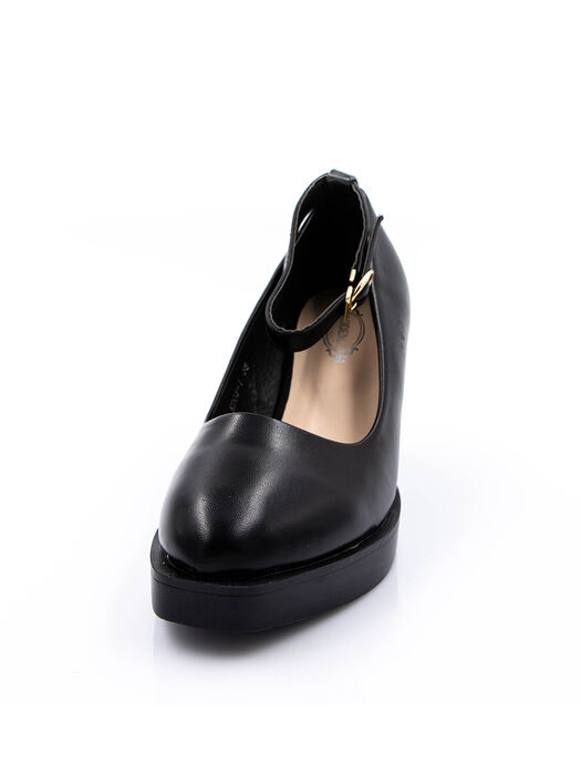 Туфли женские черные экокожа каблук устойчивый демисезон от производителя 1M вид 2