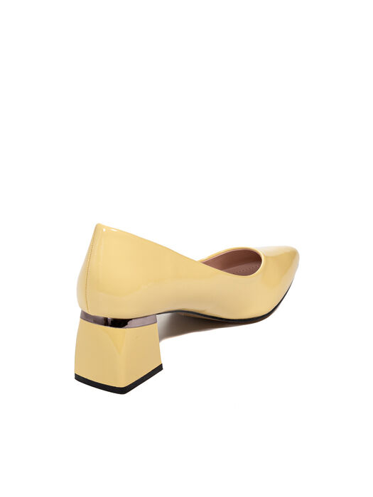 Туфли женские желтые искусственный лак каблук устойчивый демисезон от производителя 5M вид 0