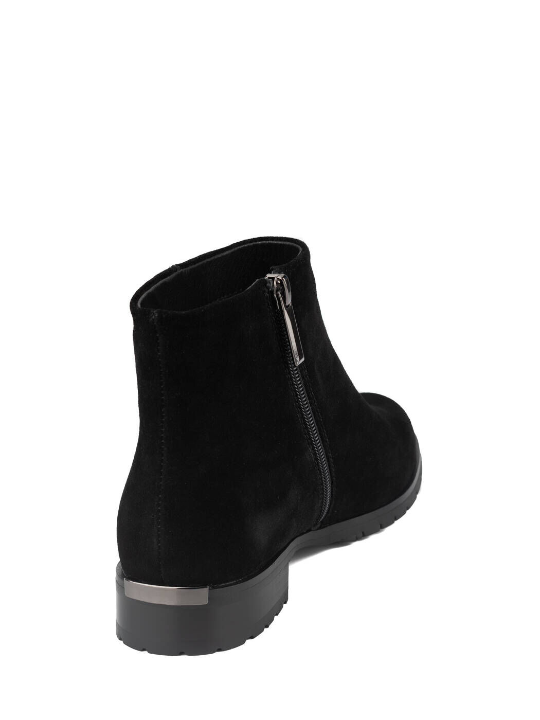 Ботинки женские черные замша каблук устойчивый демисезон вид 1