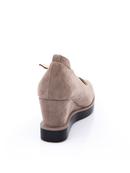 Туфли женские коричневые экозамша каблук устойчивый демисезон от производителя 3M вид 1