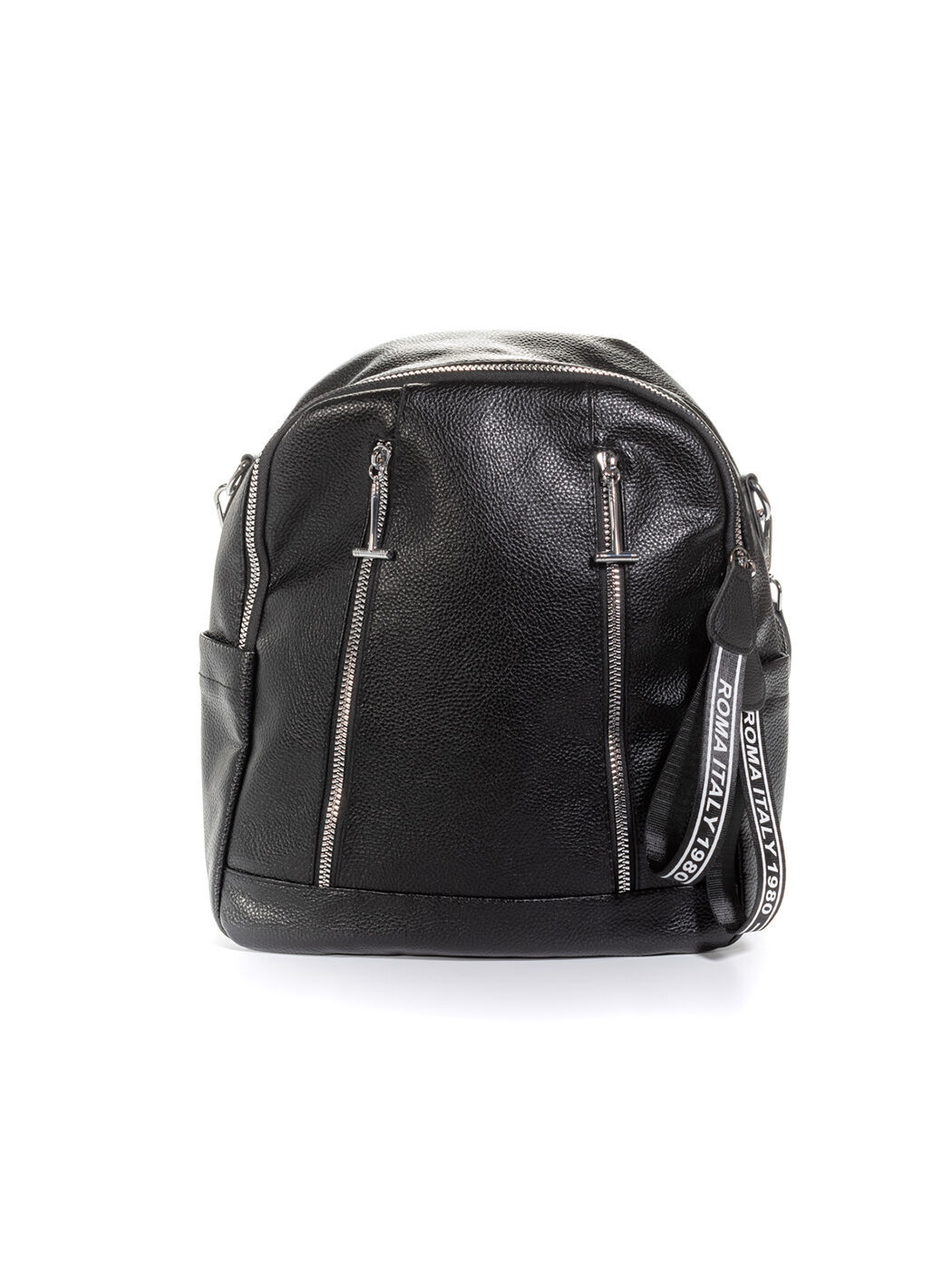 Рюкзак черный экокожа DH2105-1_M