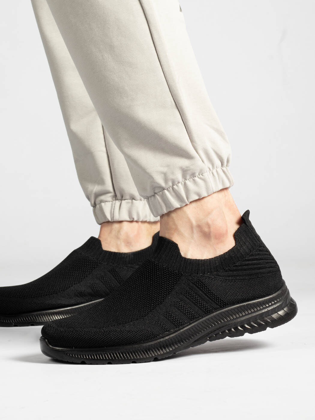 Кросівки чоловічі чорні текстиль сітка літо від виробника AM
