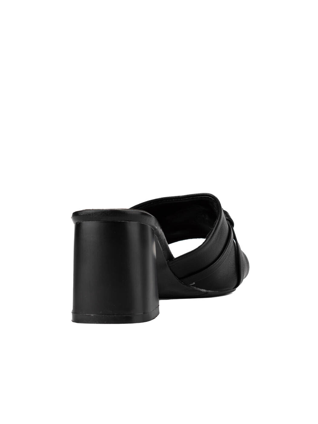 Шлепанцы женские черные экокожа каблук лето от производителя 1M вид 2