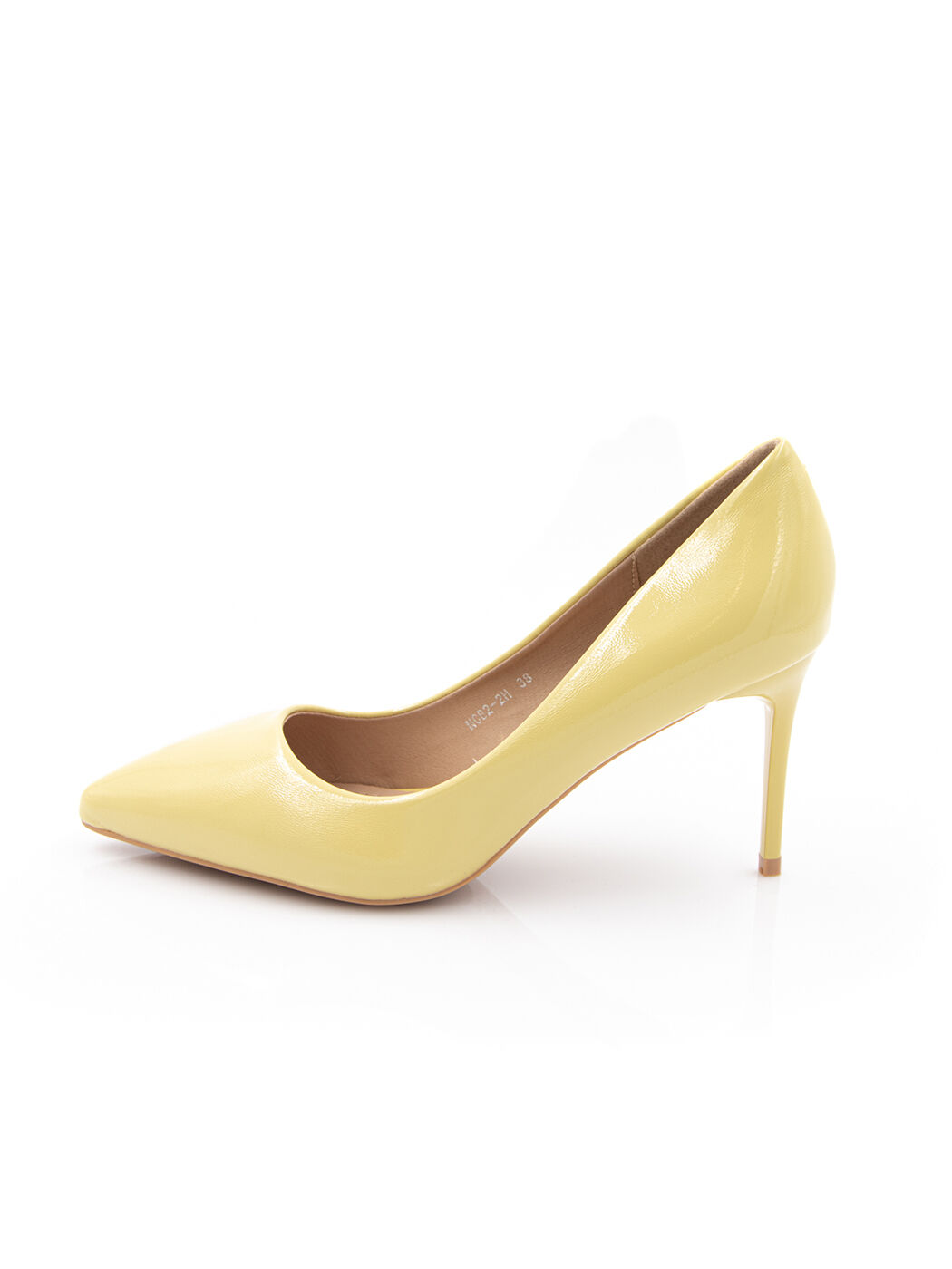 Туфлі жіночі жовті штучний лак каблук шпилька демісезон від виробника HM